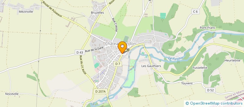 localisation de l'entreprise INTERNET CREATIVE CENTER à CHATEAU-LANDON