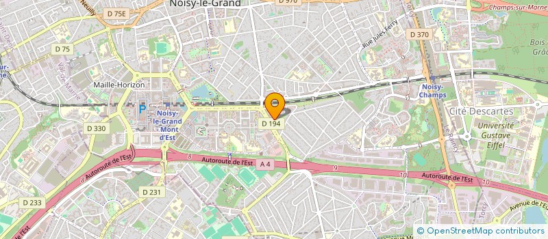 localisation de l'entreprise INTERNET DESIGN à NOISY-LE-GRAND