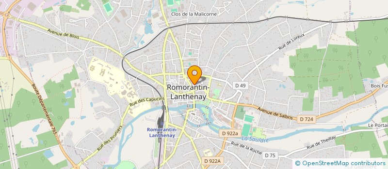 localisation de l'entreprise INTERNET DESIGN-GRAPHIQUE COMMUNICATION  ROMORANTIN-LANTHENAY