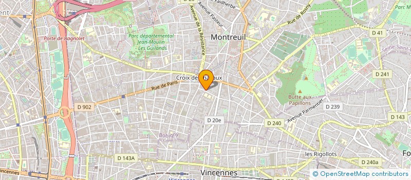 localisation de l'entreprise INTERNET DISTRIBUTION NUMBER ONE à MONTREUIL