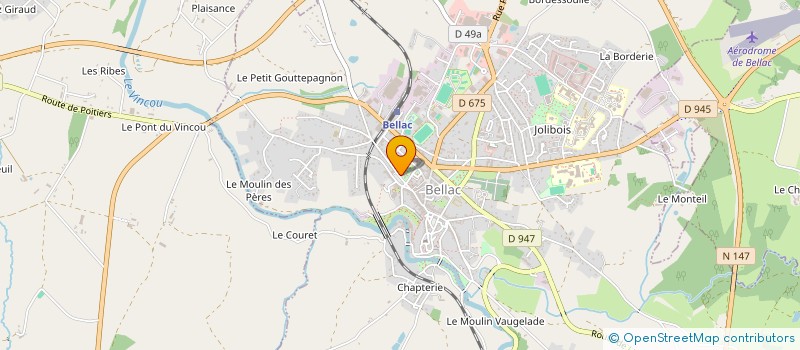 localisation de l'entreprise INTERNET ET MULTIMEDIA EN LIMOUSIN à BELLAC