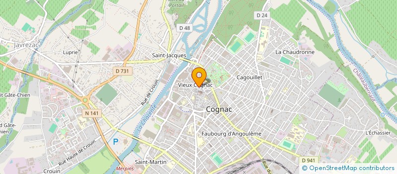 localisation de l'entreprise INTERNET @ INGENIERIE à COGNAC