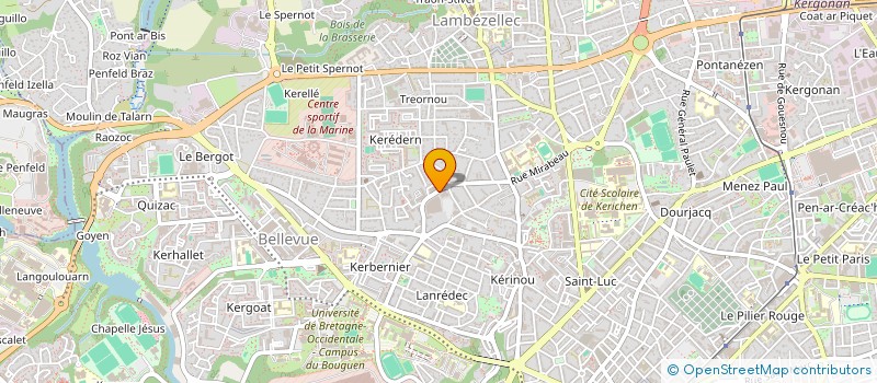localisation de l'entreprise INTERNET PROPOSITION SERVICES EDUCATION  BREST