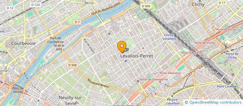 localisation de l'entreprise INTERNIM à LEVALLOIS-PERRET