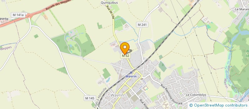 localisation de l'entreprise INTERNOT  WAVRIN