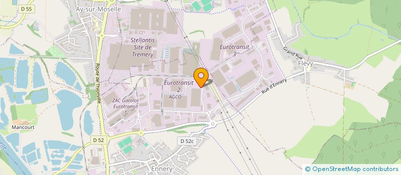 localisation de l'entreprise INTEROUTE LOGISTIC  ENNERY