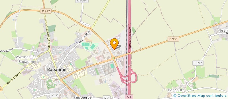 localisation de l'entreprise INTEROVO AVICOLES FRANCE à BAPAUME