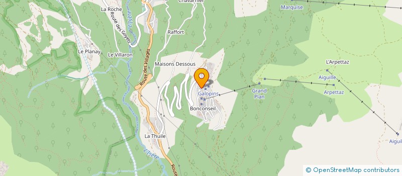 localisation de l'entreprise INTERPATRIMOINE  SAINTE-FOY-TARENTAISE