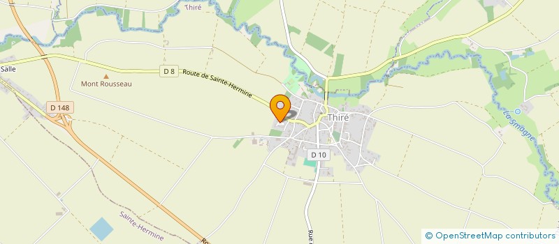 localisation de l'entreprise INTERPLUME SA à SAINTE-HERMINE
