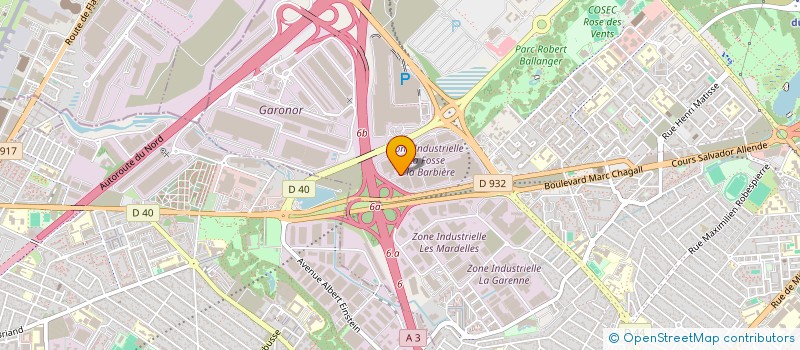 localisation de l'entreprise INTERPLUS FENETRE à AULNAY-SOUS-BOIS
