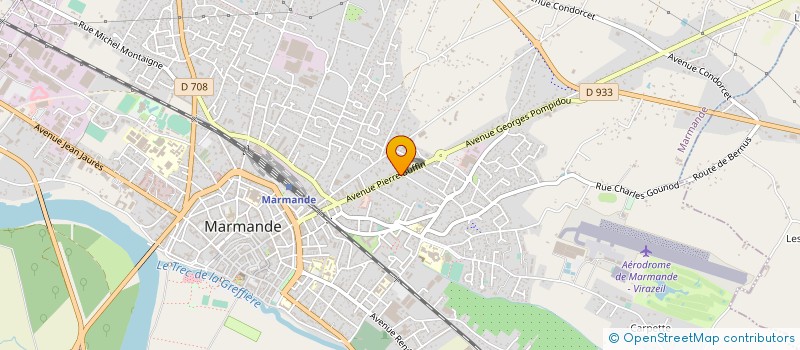 localisation de l'entreprise INTERPNEUS AQUITAINE à MARMANDE