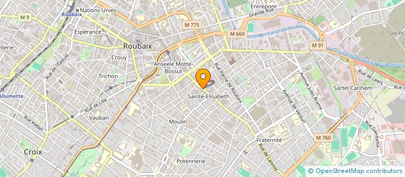 localisation de l'entreprise INTERPOSE à ROUBAIX
