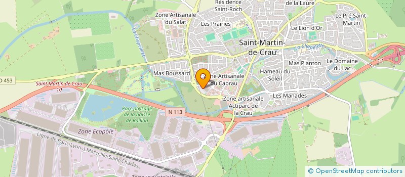 localisation de l'entreprise INTERPRESSE à SAINT-MARTIN-DE-CRAU