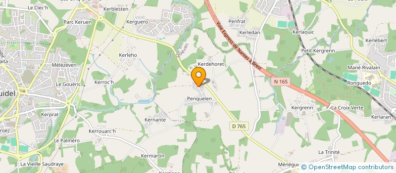 localisation de l'entreprise INTERPRETE LSF LORIENT  QUEVEN