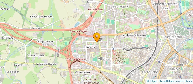 localisation de l'entreprise INTERPRO A.F  RENNES