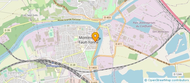 localisation de l'entreprise INTERPRO BTP  MONTEREAU-FAULT-YONNE