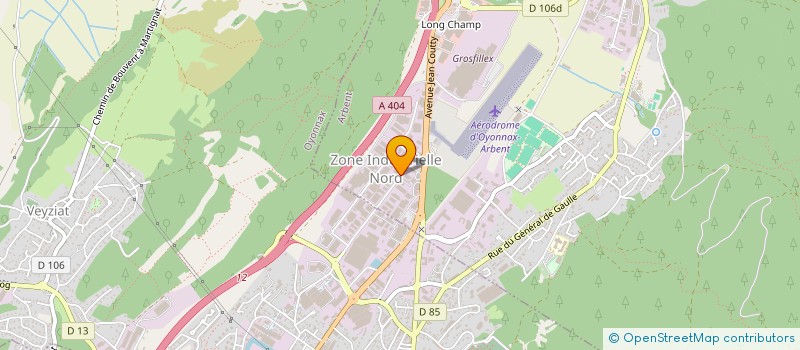 localisation de l'entreprise INTERPRODUCT FRANCE à OYONNAX