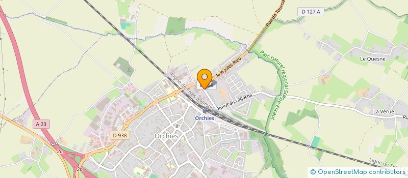 localisation de l'entreprise INTERPROFESSION DE LA CHICOREE à ORCHIES