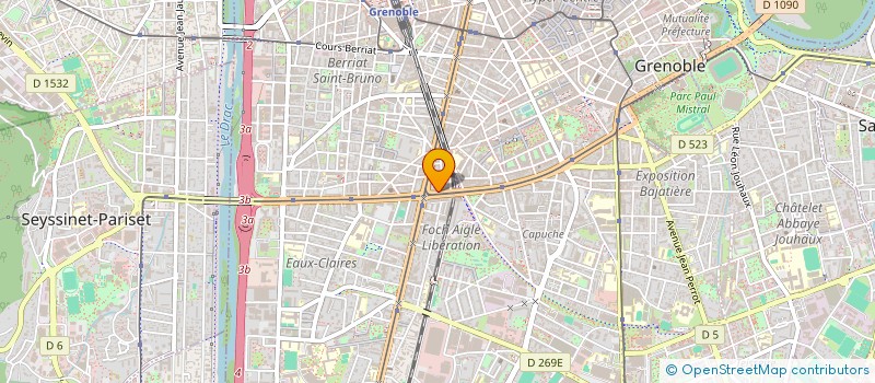 localisation de l'entreprise INTERPROFESSIONNELLE INSERTION ISERE à GRENOBLE