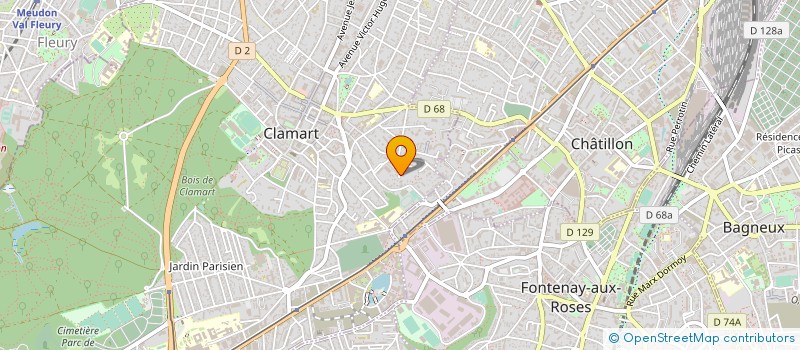 localisation de l'entreprise INTERPROJET à CLAMART