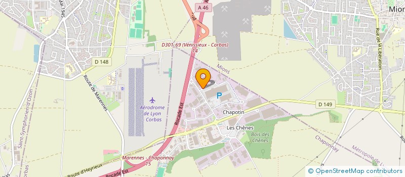 localisation de l'entreprise INTERRA LOG à CHAPONNAY