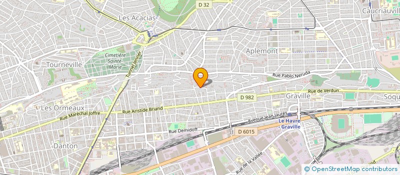 localisation de l'entreprise INTERREFACE  LE HAVRE