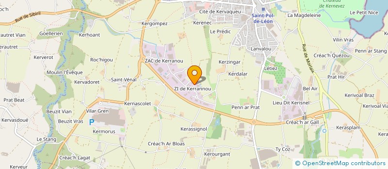 localisation de l'entreprise INTERROLL à SAINT-POL-DE-LEON