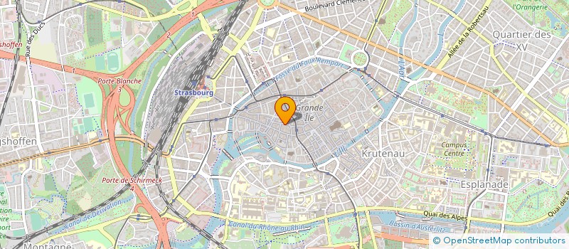 localisation de l'entreprise INTERSCIENCES à STRASBOURG