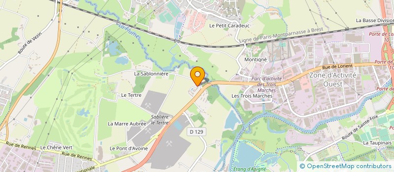 localisation de l'entreprise INTERSCOLA à LE RHEU
