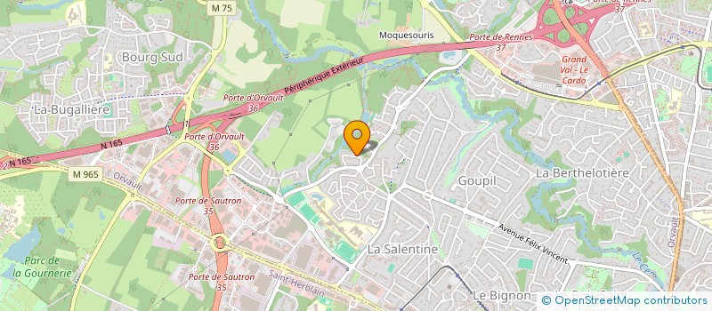 localisation de l'entreprise INTERSCORE à COUERON