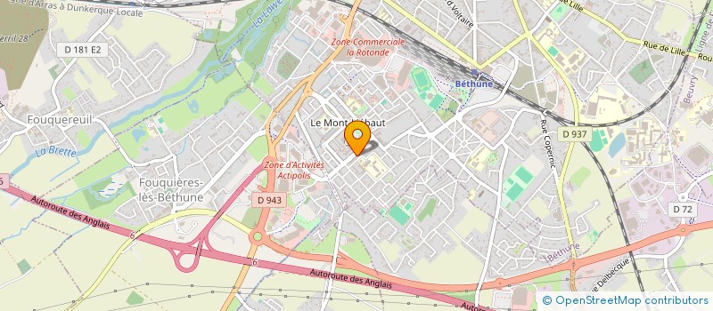 localisation de l'entreprise INTERSCOT TERRES DU NORD à BETHUNE