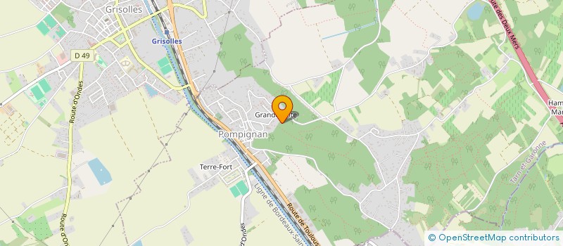 localisation de l'entreprise INTERSEAFREIGHT  POMPIGNAN