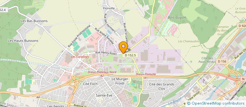 localisation de l'entreprise INTERSERVICES MEDITERRANEA à DREUX