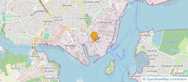 localisation de l'entreprise INTERSHIP  LORIENT