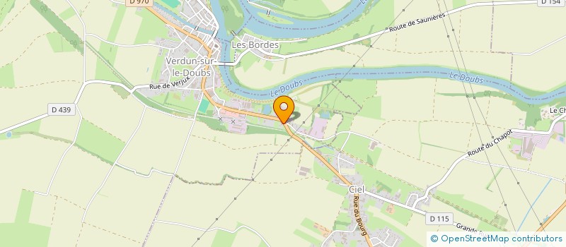 localisation de l'entreprise INTERSHIP EUROPE à VERDUN-SUR-LE-DOUBS
