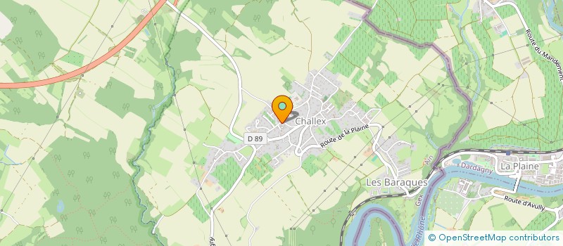 localisation de l'entreprise INTERSOCIETE DE CHALLEX à CHALLEX