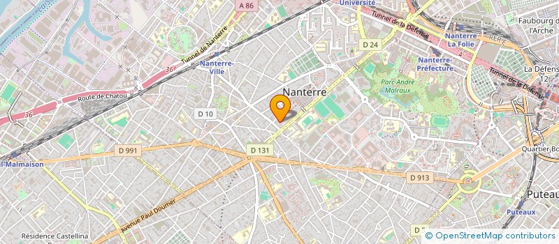 localisation de l'entreprise INTERSOFT  NANTERRE