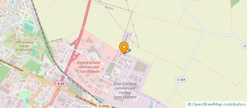 localisation de l'entreprise INTERSOL CHAMPAGNE  CERNAY-LES-REIMS