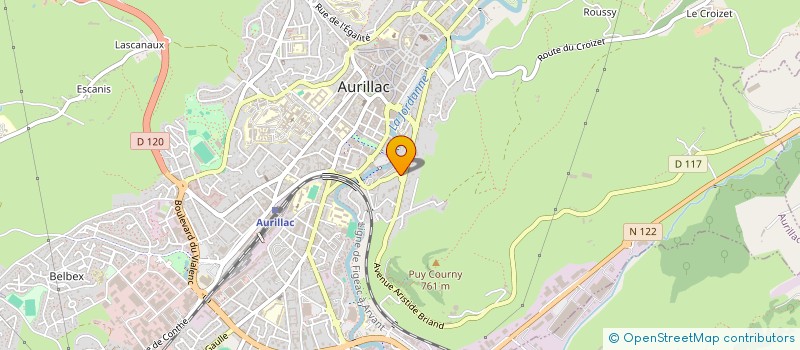 localisation de l'entreprise INTERSPEED SARL RUBIO JEAN LOUIS à AURILLAC