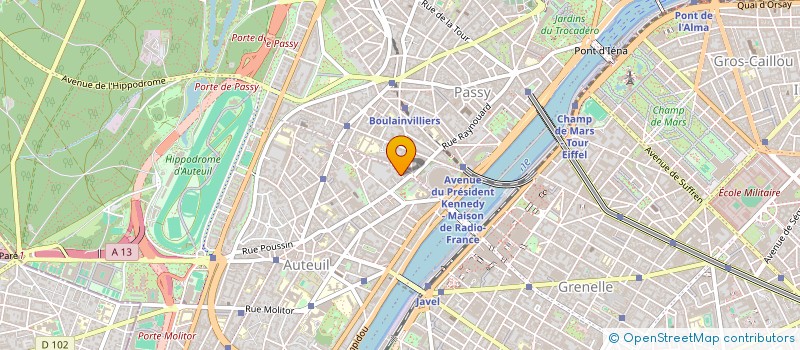 localisation de l'entreprise INTERSPHERES à PARIS