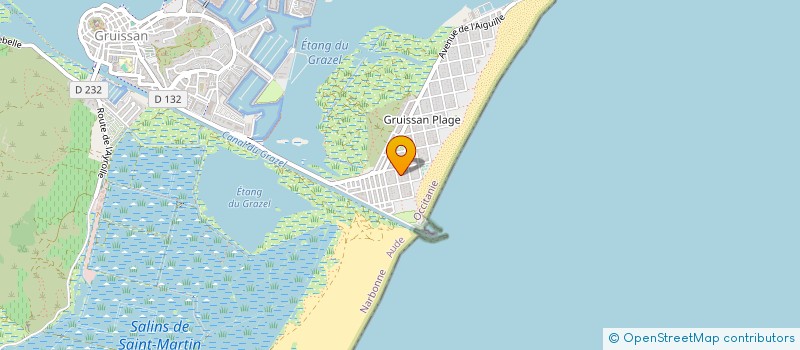 localisation de l'entreprise INTERSTELLAR  GRUISSAN