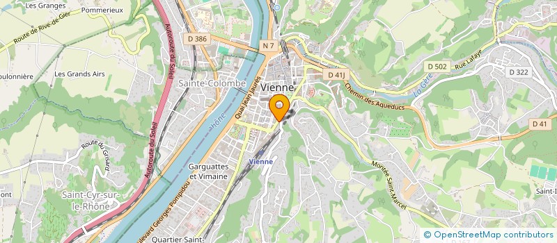 localisation de l'entreprise INTERSTICE à VIENNE