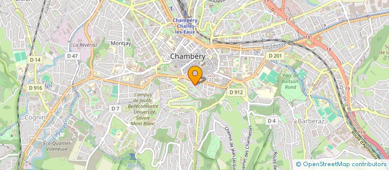 localisation de l'entreprise INTERSTICES  CHAMBERY