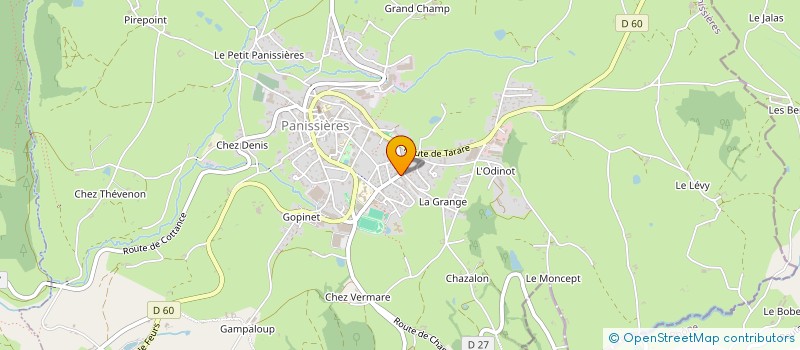 localisation de l'entreprise INTERSTISS  PANISSIERES