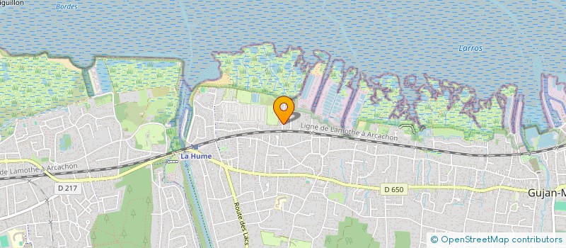 localisation de l'entreprise INTERSYNDICALE DE KINESIOLOGIE  GUJAN-MESTRAS