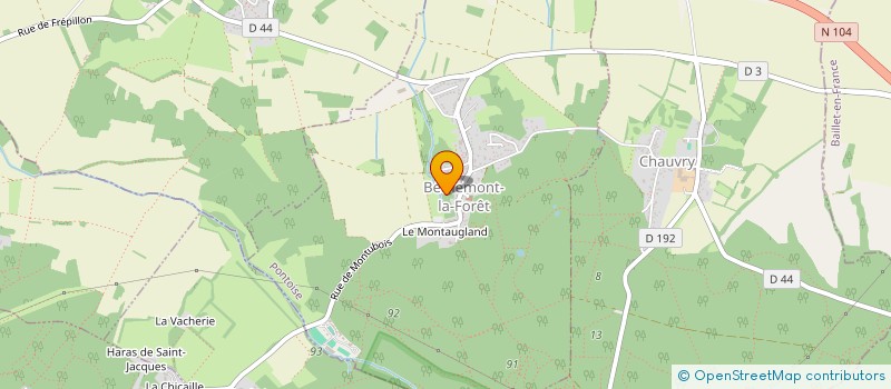 localisation de l'entreprise INTERSYSTEMES  BETHEMONT-LA-FORET