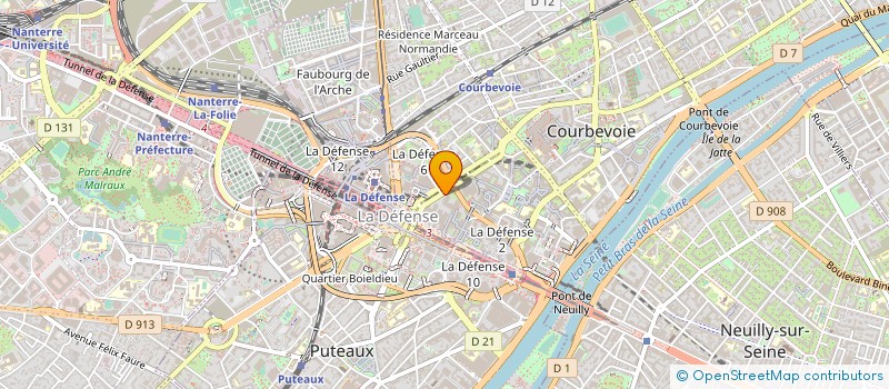 localisation de l'entreprise INTERSYSTEMS SAS à COURBEVOIE