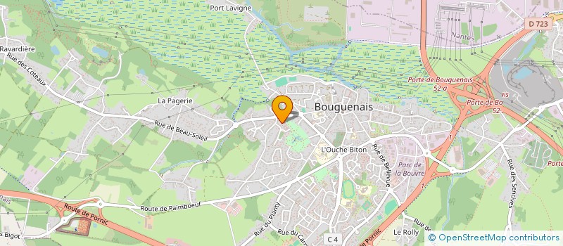 localisation de l'entreprise INTERTRADE à BOUGUENAIS