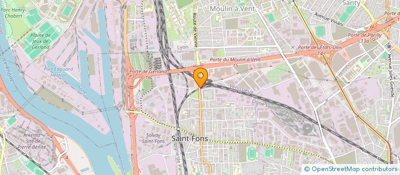 localisation de l'entreprise INTERTRADE  SAINT-FONS