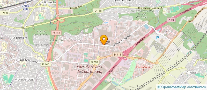 localisation de l'entreprise INTERTRADE SCIENTIFIC SARL à VILLEBON-SUR-YVETTE